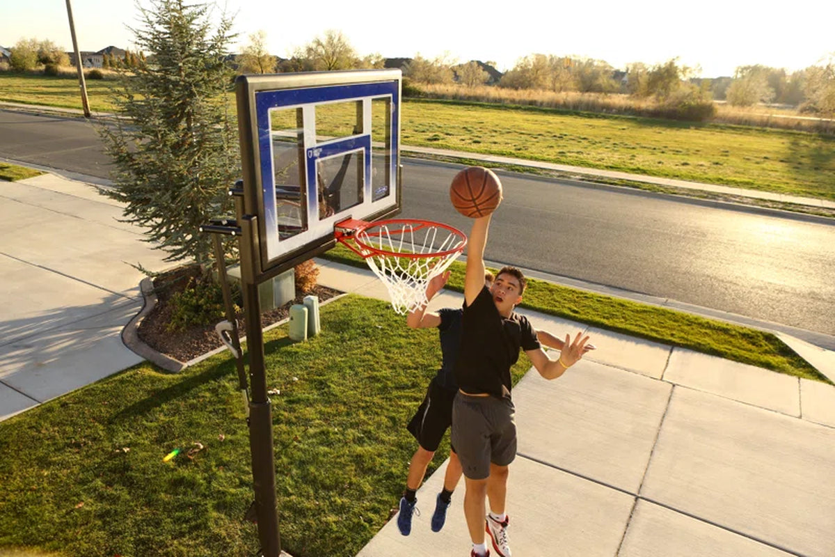 Height Adjustable In-Ground Basketball Hoop (48" Polycarbonate Backboard)