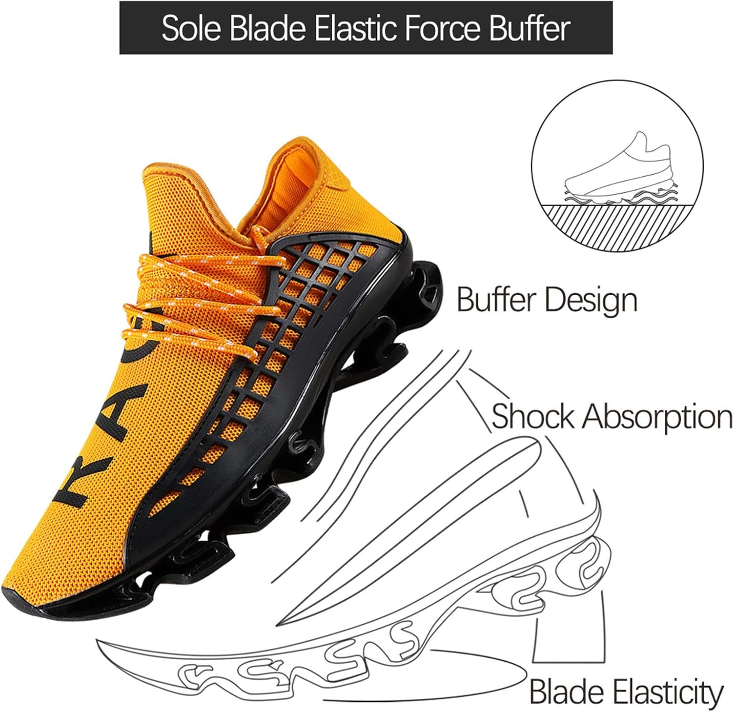 Mens Slip on Road Running Shoes Breathable Lightweight Comfortable Walking Shoes Athletic Gym Tennis Shoes for Men