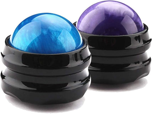 Massage Roller Ball,2-Pack Handheld Massage Therapy and Relax Tool for Sore Musc