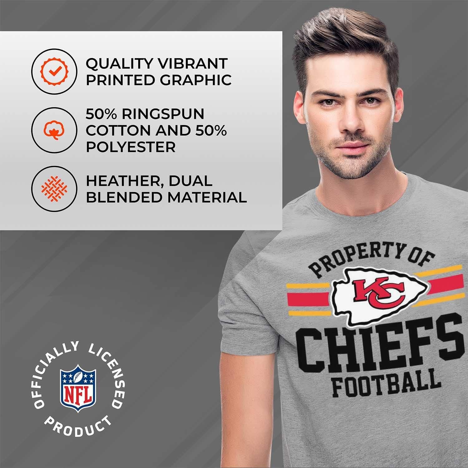 NFL Adult Property of T-Shirt - Cotton & Polyester - Show Your Team Pride with Ultimate Comfort and Quality