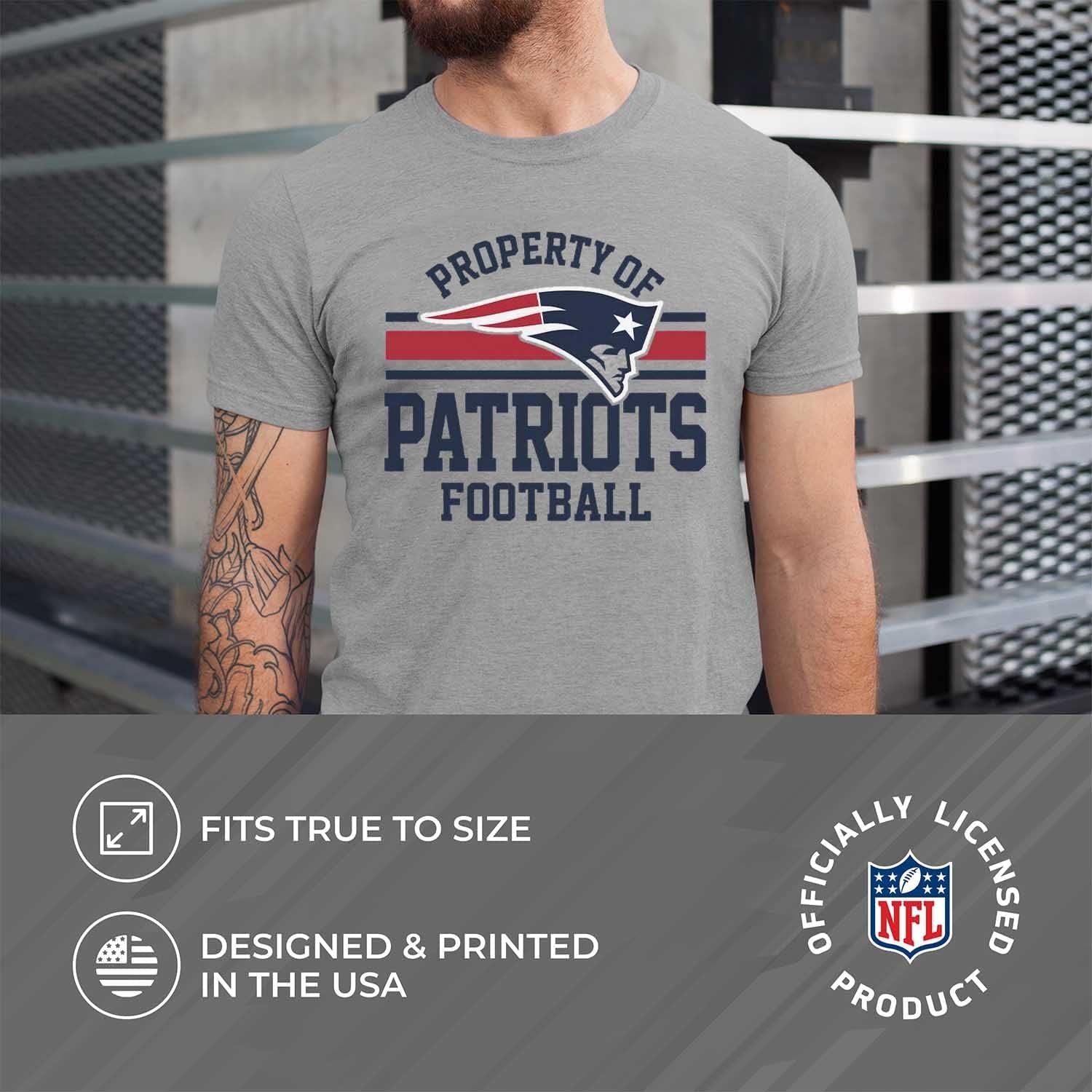 NFL Adult Property of T-Shirt - Cotton & Polyester - Show Your Team Pride with Ultimate Comfort and Quality