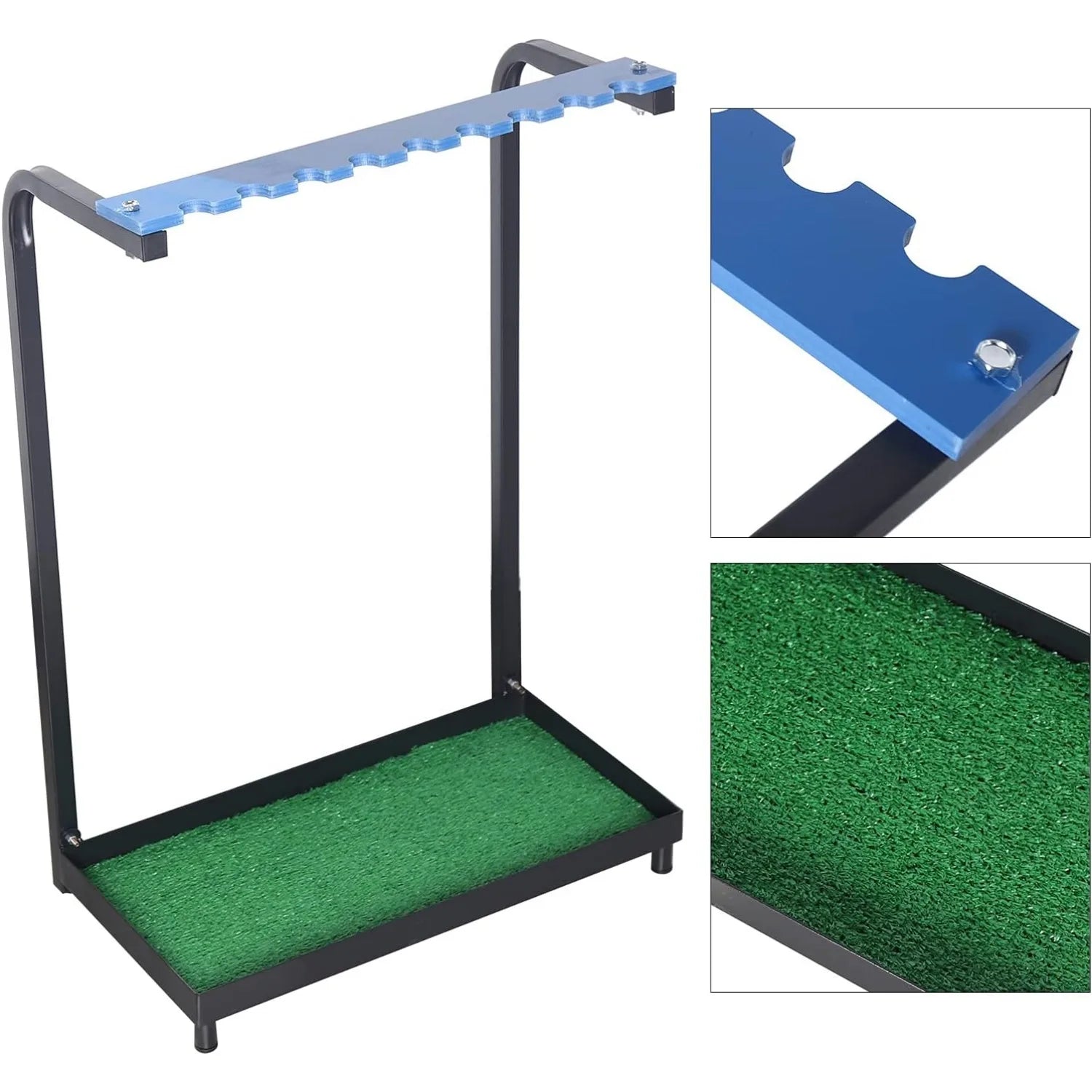 Golf Club Display Rack, Metal Golf Putter Storage Organizer Floor Stand Storage Box Landing Rack Equipment