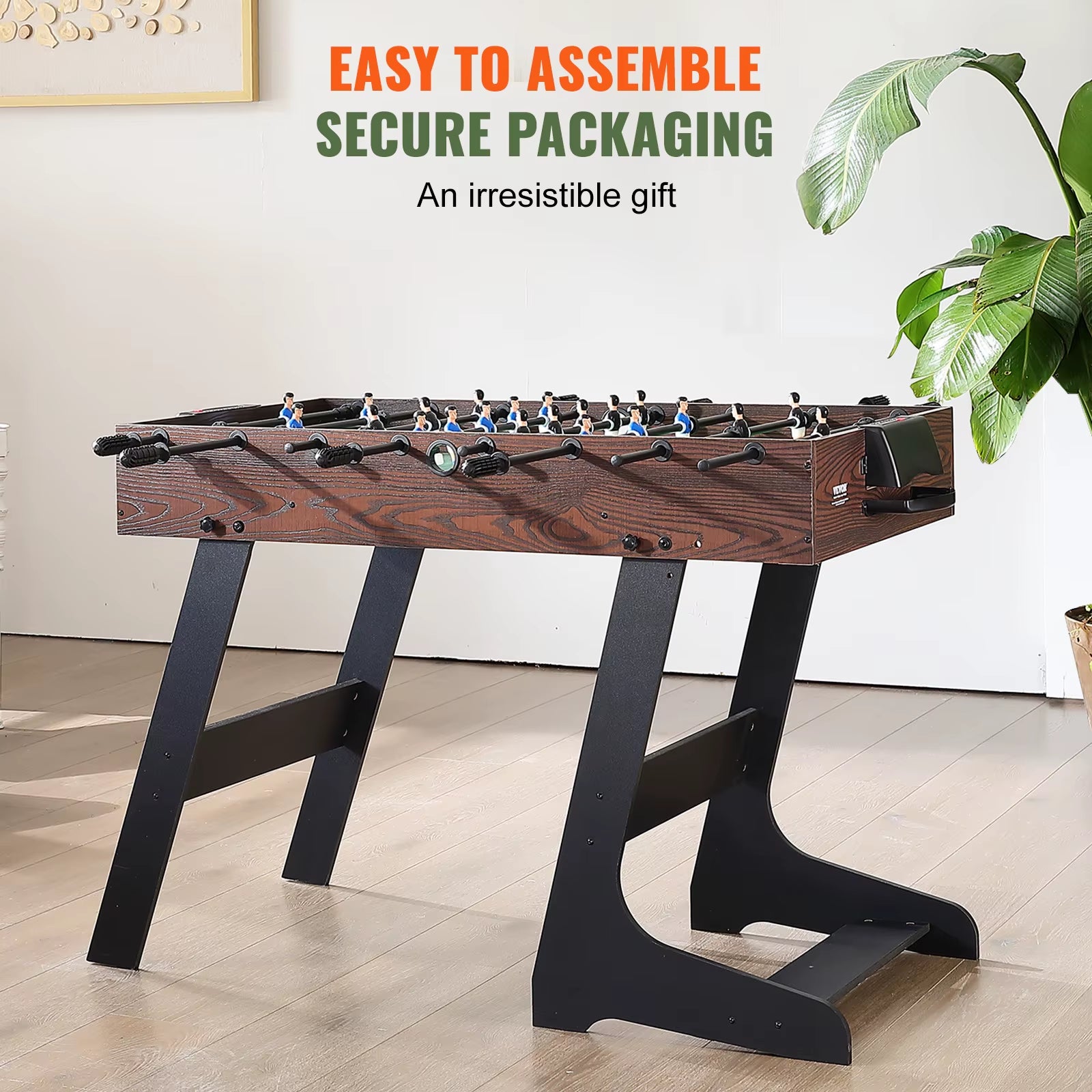 VEVOR 42 Inch Folding Foosball Table Standard Size Foosball Table, Indoor Full Size Foosball Table for Home Family and Game