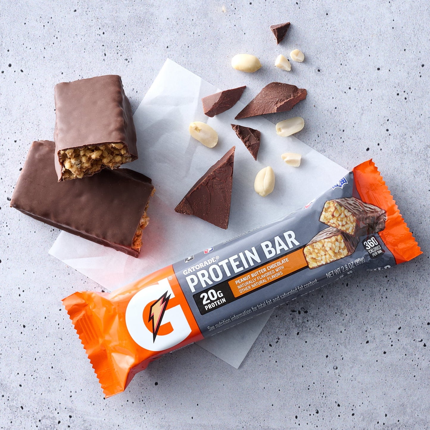 (3 Pack)  Protein Bars, Peanut Butter Chocolate, 20G Protein, 6 Bars
