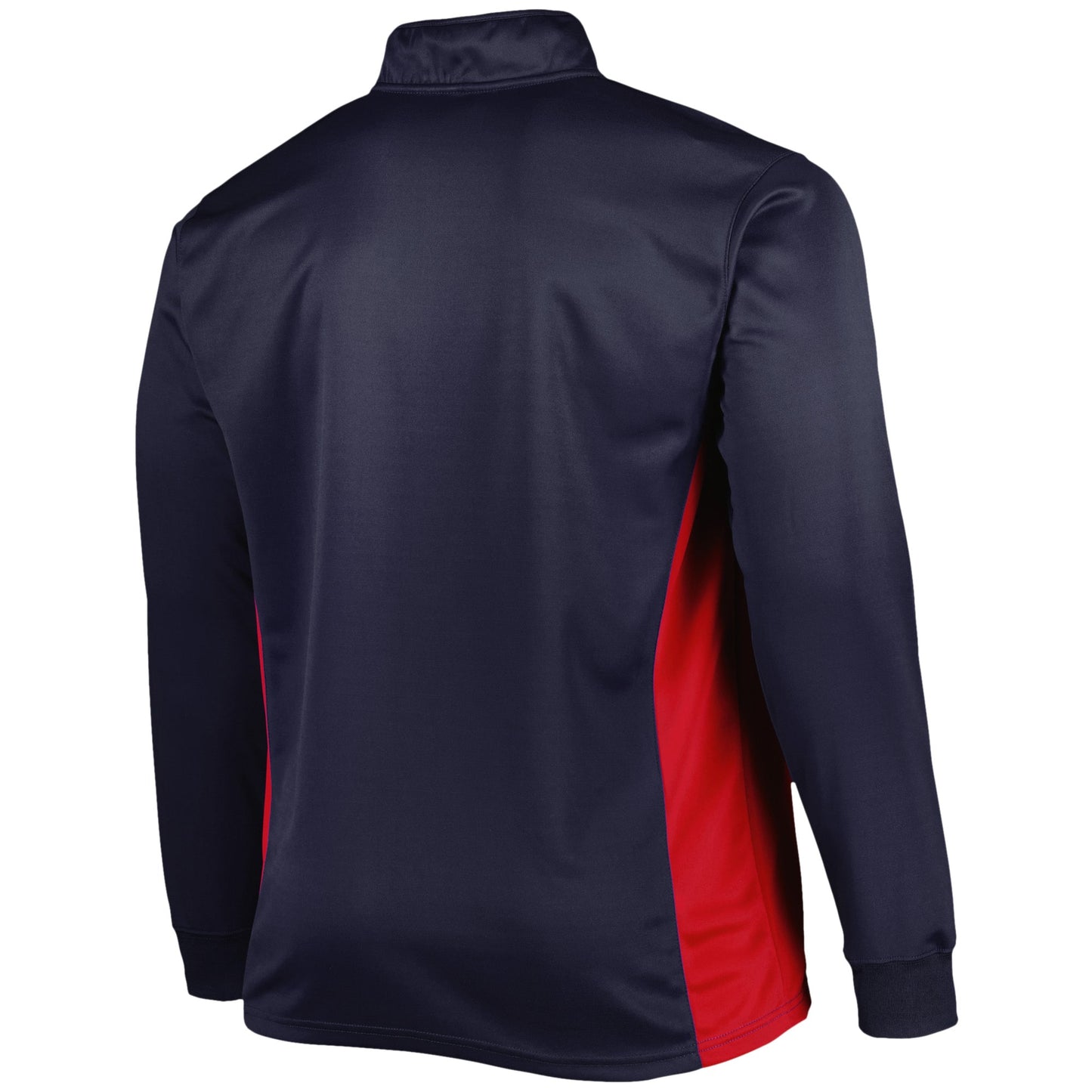 Men'S Navy New England Patriots Big & Tall Quarter-Zip Top