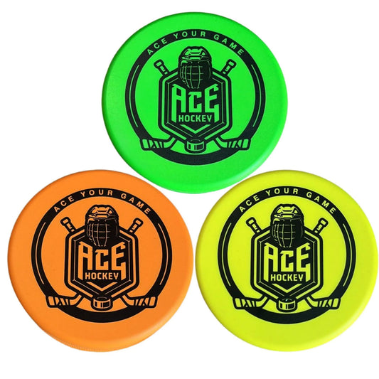 Foam Pucks Set of 3 Indoor Knee Hockey Pucks Soft Hockey Pucks Official Regulation Size 3 Floor Hockey Pucks