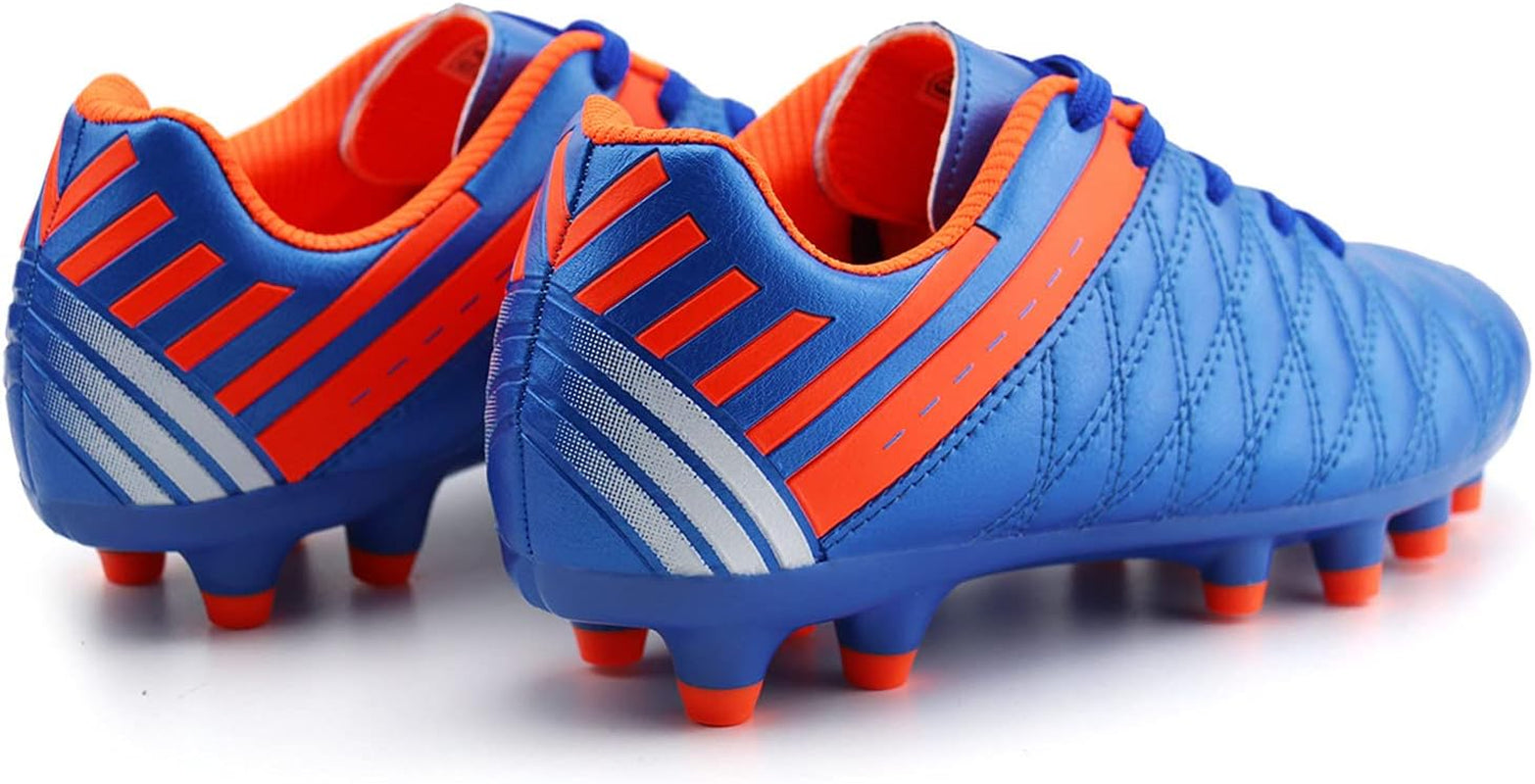 Kids Athletic Soccer Cleats Boys Girls Outdoor Firm Ground Football Shoes