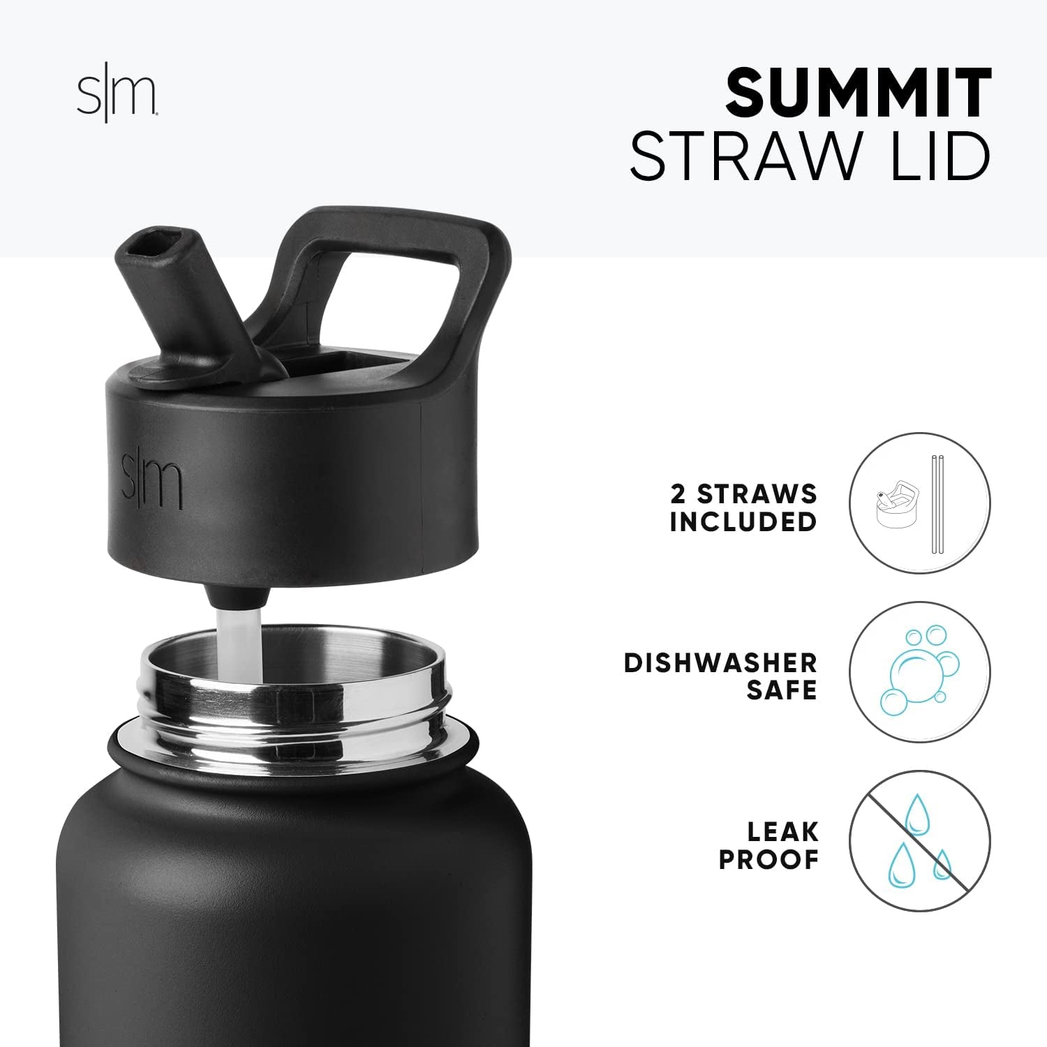 Officially Licensed NFL Water Bottle with Straw Lid Insulated Stainless Steel Thermos Gift | Summit Collection | 32Oz