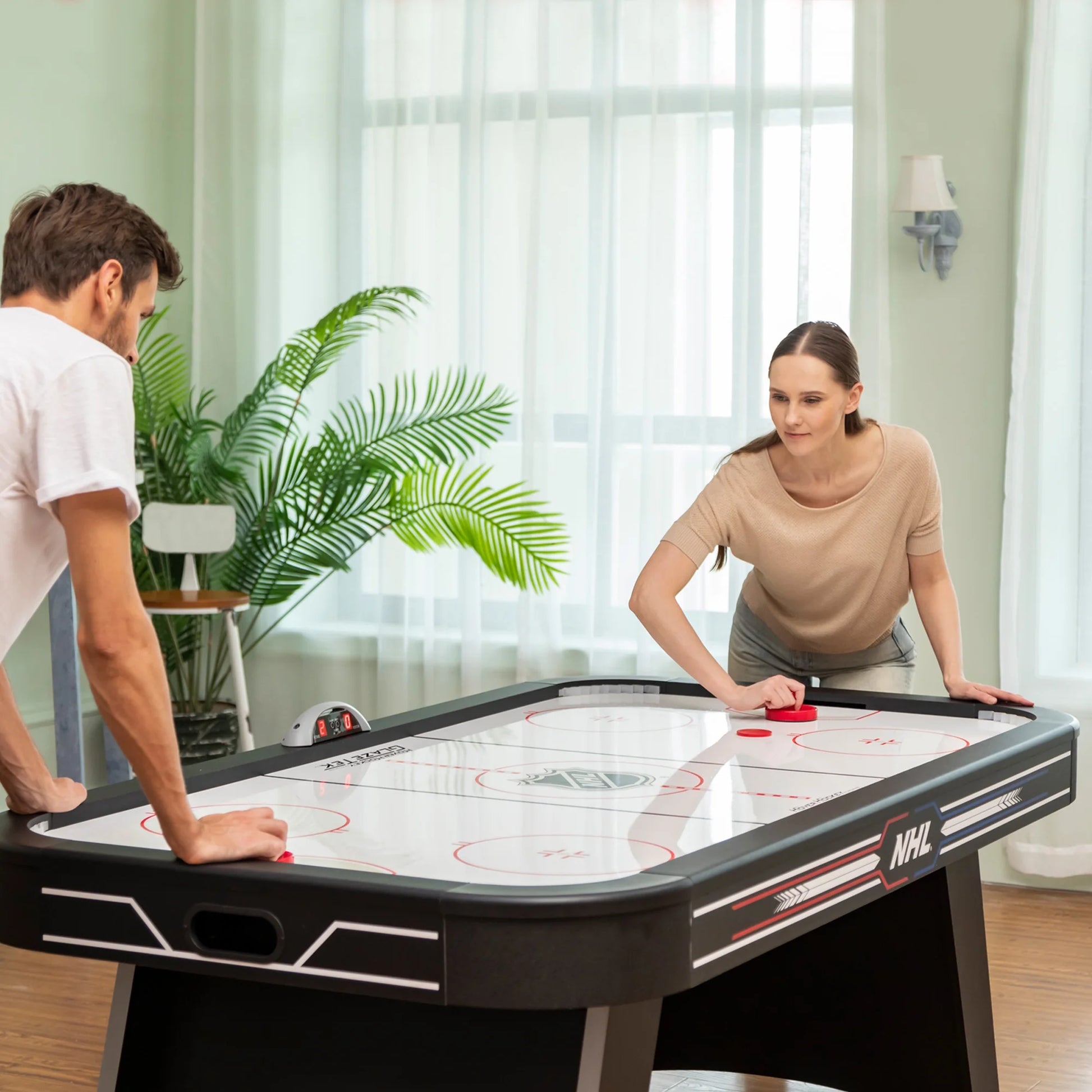 Pulse 80" Indoor Air Hockey Table with LED Scoring and Power Corners