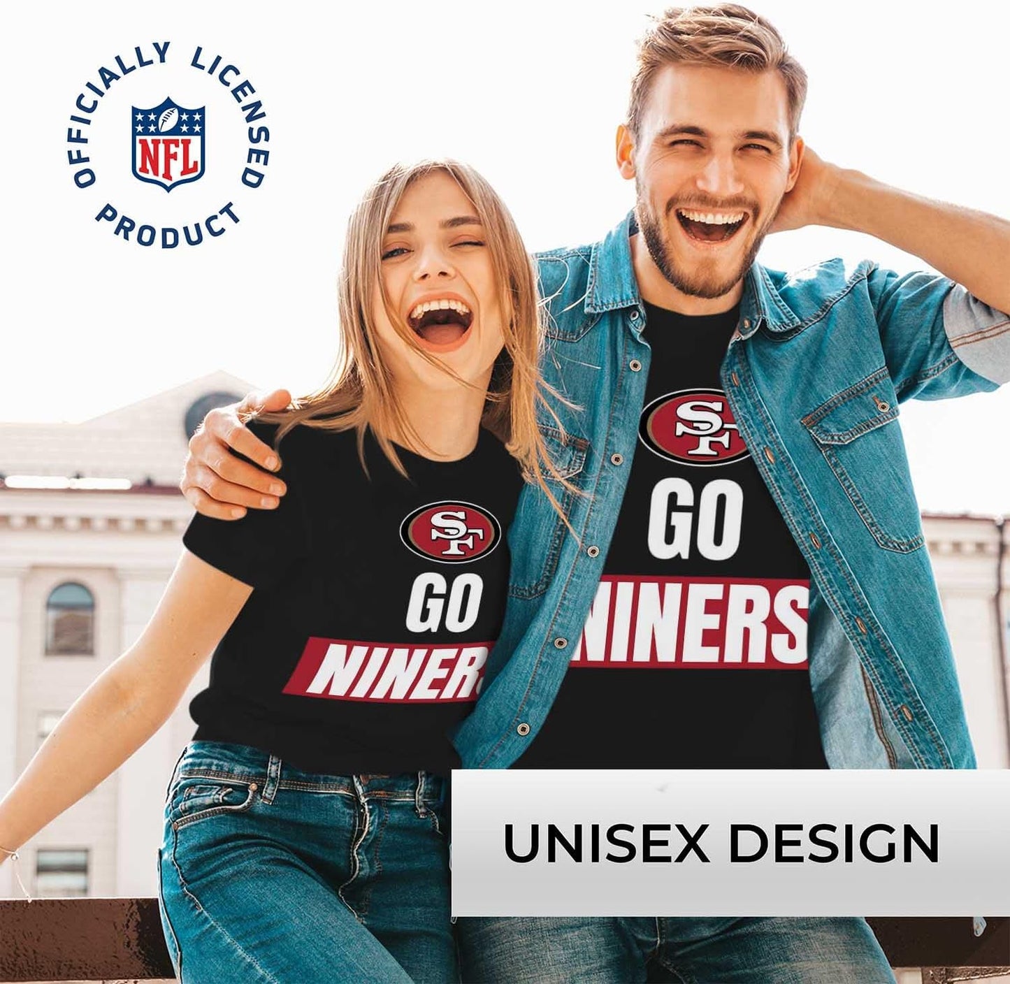 NFL Adult Team Slogan Unisex T-Shirt - Tagless - Show Your Team Pride with Ultimate Comfort and Quality