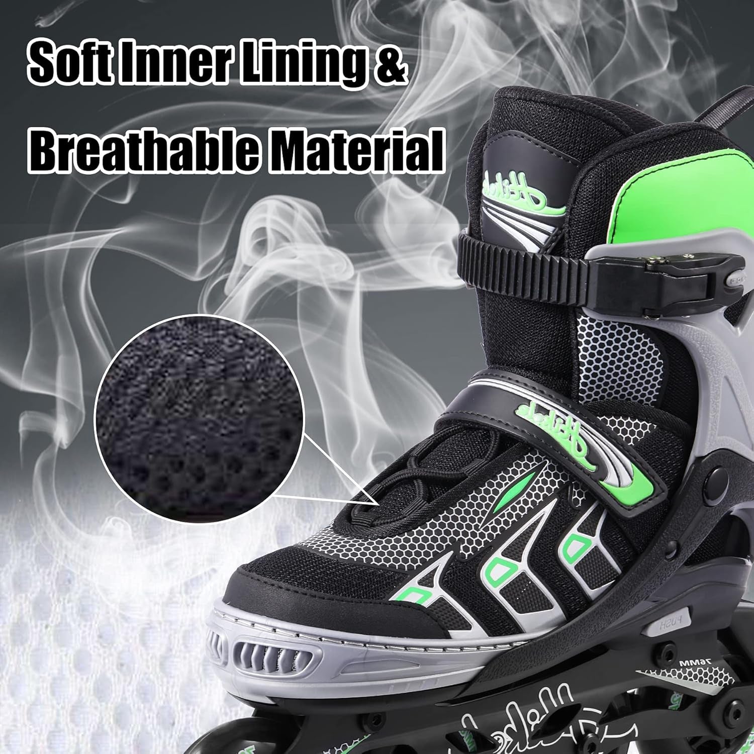 Adjustable Inline Skates for Kids and Adults, Outdoor Roller Fitness Blades for Men and Women, Beginner Roller Skates for Girls and Boys
