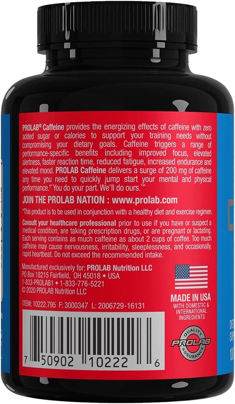 Caffeine Tablets 100 Count