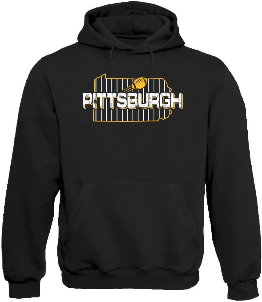 Team Field Map Men'S Hoodie Sweatshirt for Football Fans