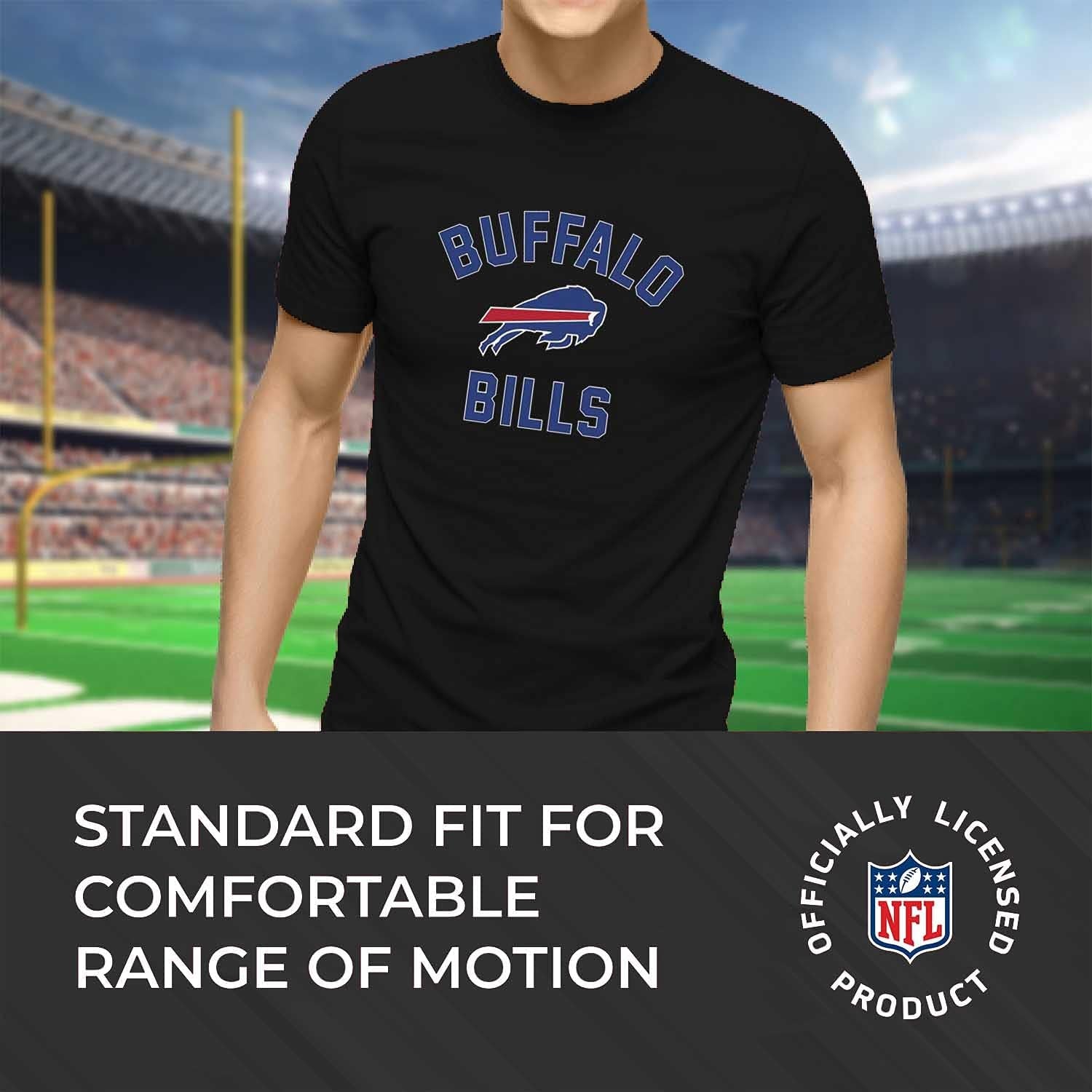 NFL Adult Gameday T-Shirt - Cotton Blend - Tagless - Semi-Fitted - Unleash Your Team Spirit during Game Day