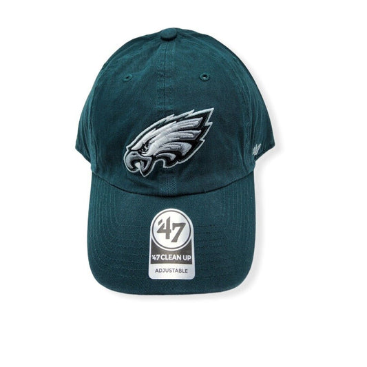 '47 Philadelphia Eagles Clean up Hunter Green Adjustable Strap Hat Dad Cap