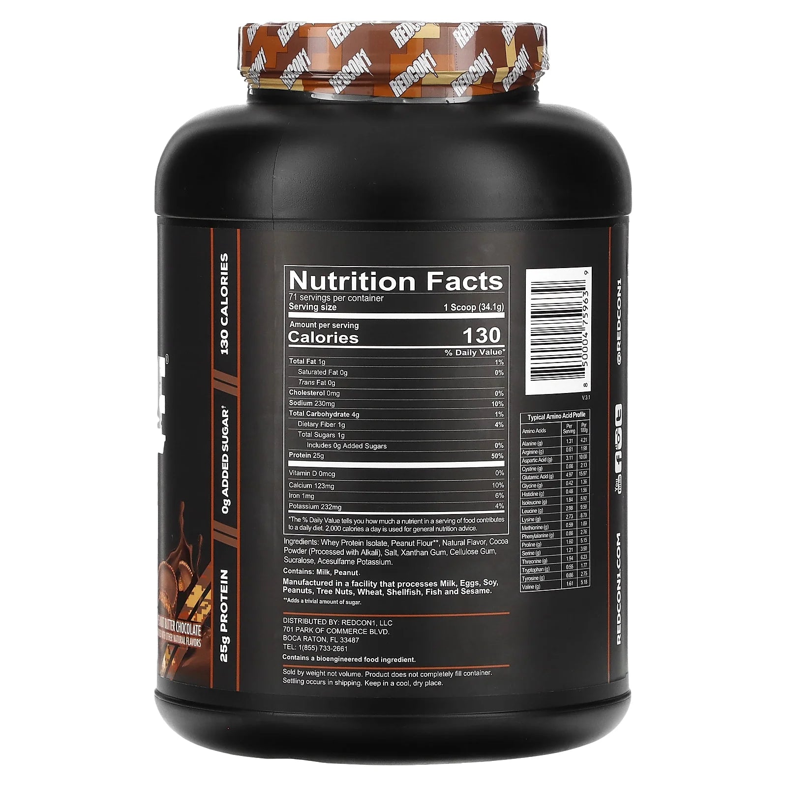 Isotope 100% Whey Protein Isolate Powder, Peanut Butter Chocolate, 5Lb
