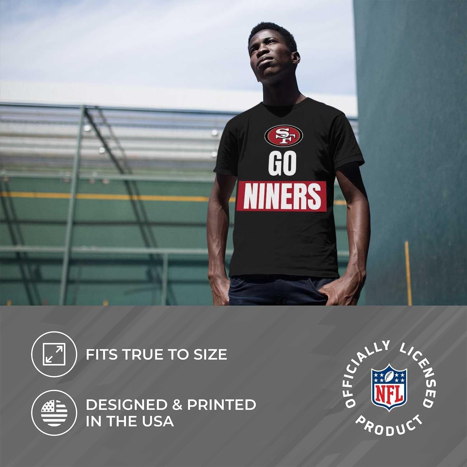NFL Adult Team Slogan Unisex T-Shirt - Tagless - Show Your Team Pride with Ultimate Comfort and Quality