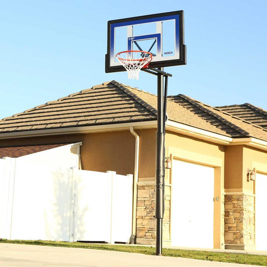Height Adjustable In-Ground Basketball Hoop (48" Polycarbonate Backboard)