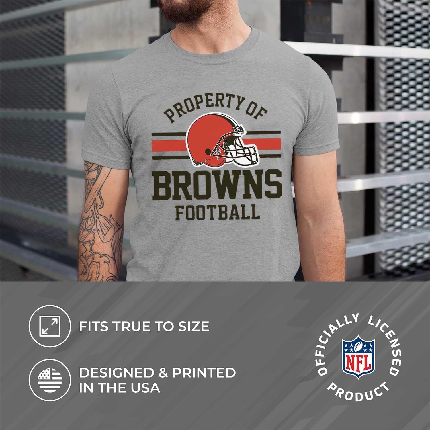 NFL Adult Property of T-Shirt - Cotton & Polyester - Show Your Team Pride with Ultimate Comfort and Quality