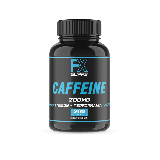 FX Supps Caffeine Pills for Energy, Focus, and Mental Clarity, 200Mg per Serving, 200 Capsules