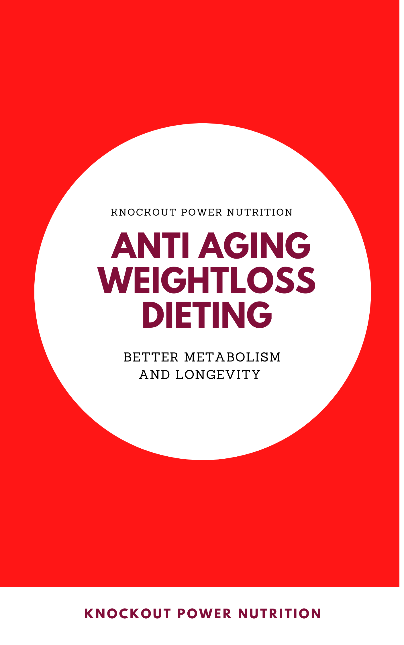 Anti Aging Weight loss Dieting - E Book-1
