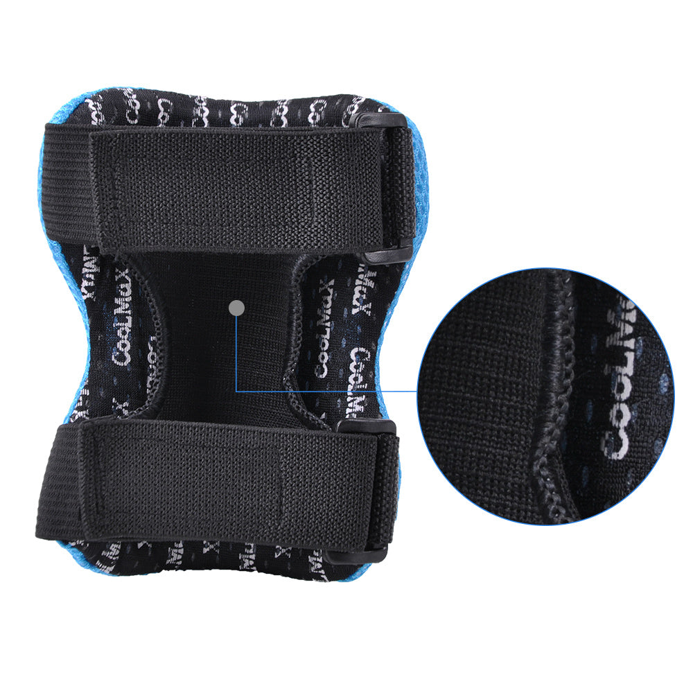 Bright Blue - Kids Protective Gear for Elbows, Knees & Wrists