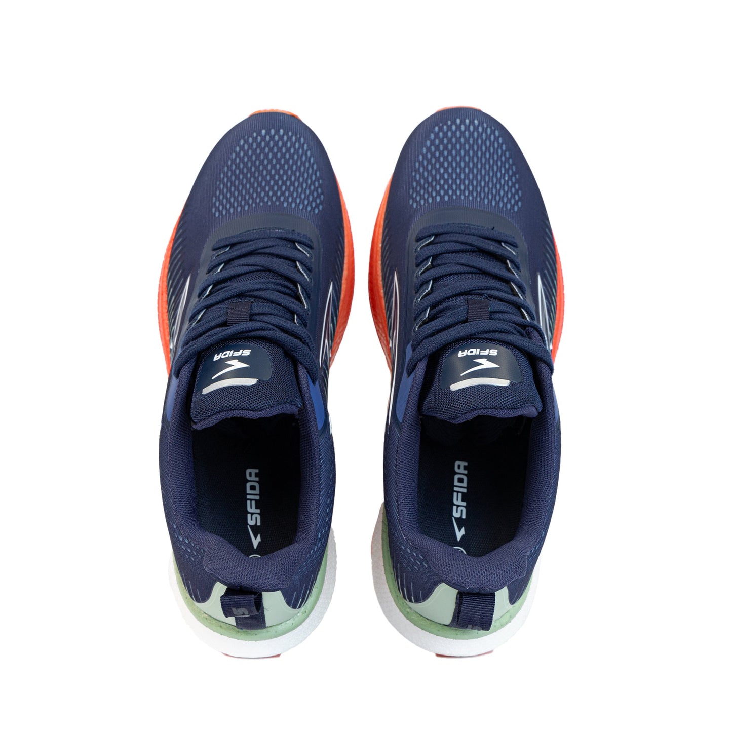 Zephyr Men's Performance Runners - Navy/Mint/Coral