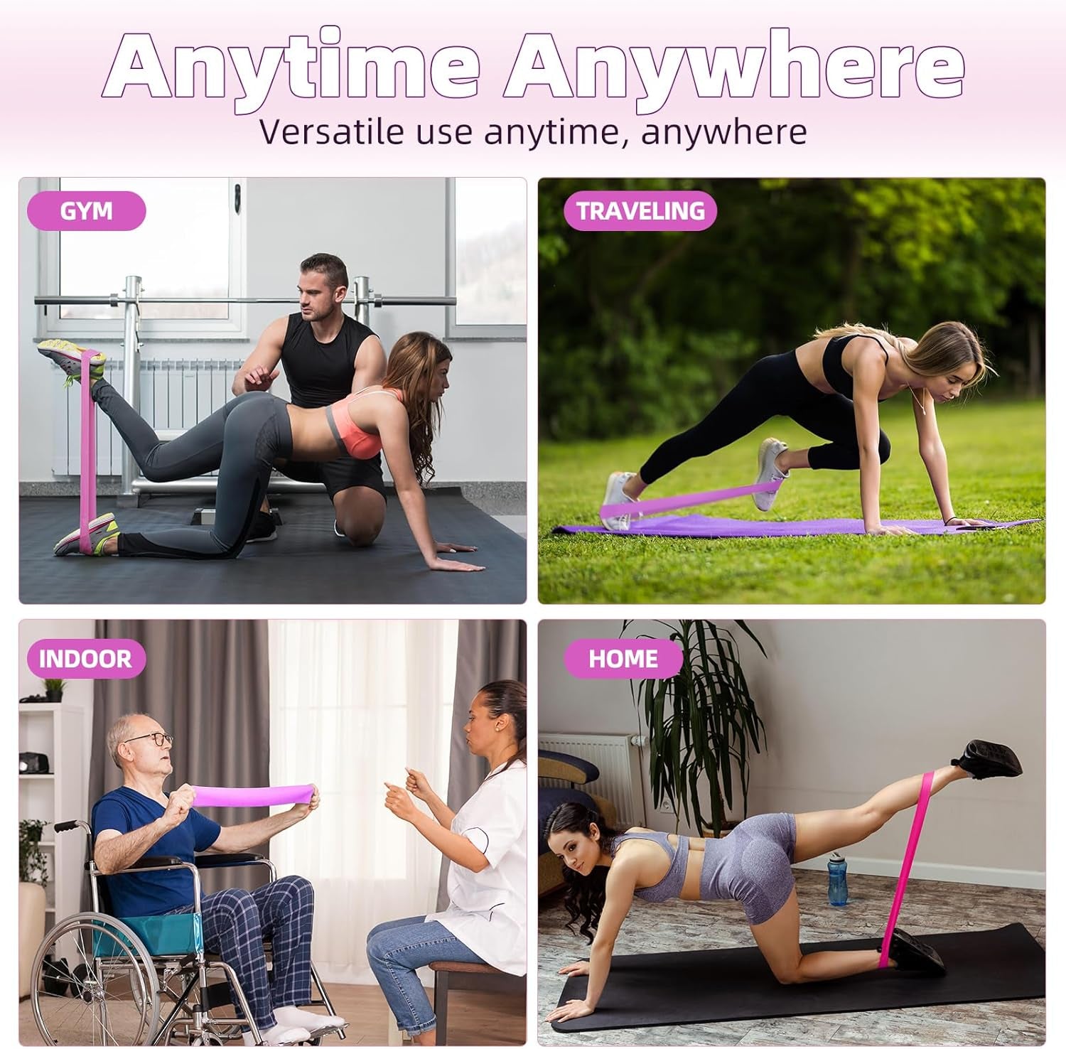 Resistance Exercise Bands, Resistance Bands Exercise Bands for Home Fitness