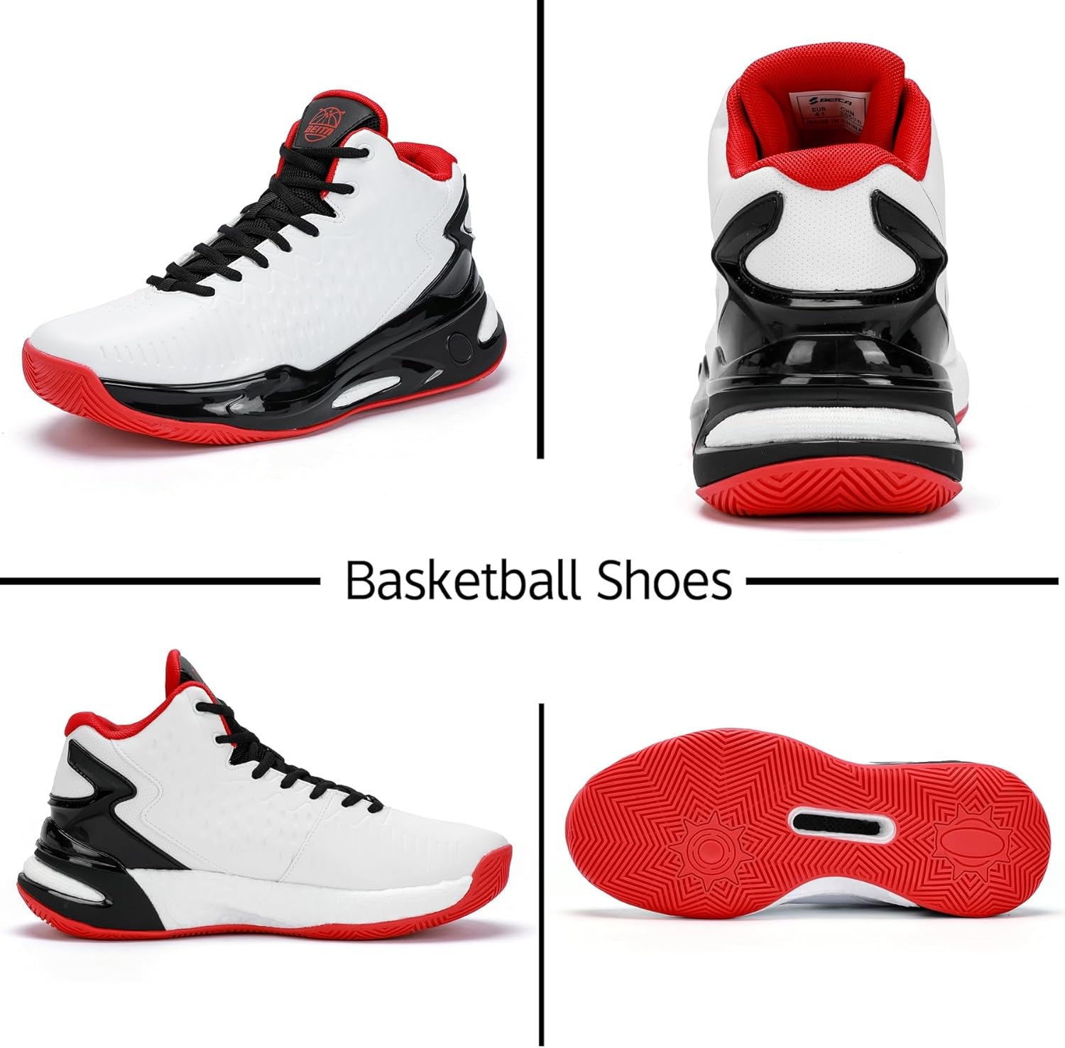 High Upper Basketball Shoes for Men Sneakers Breathable Sports Shoes anti Slip