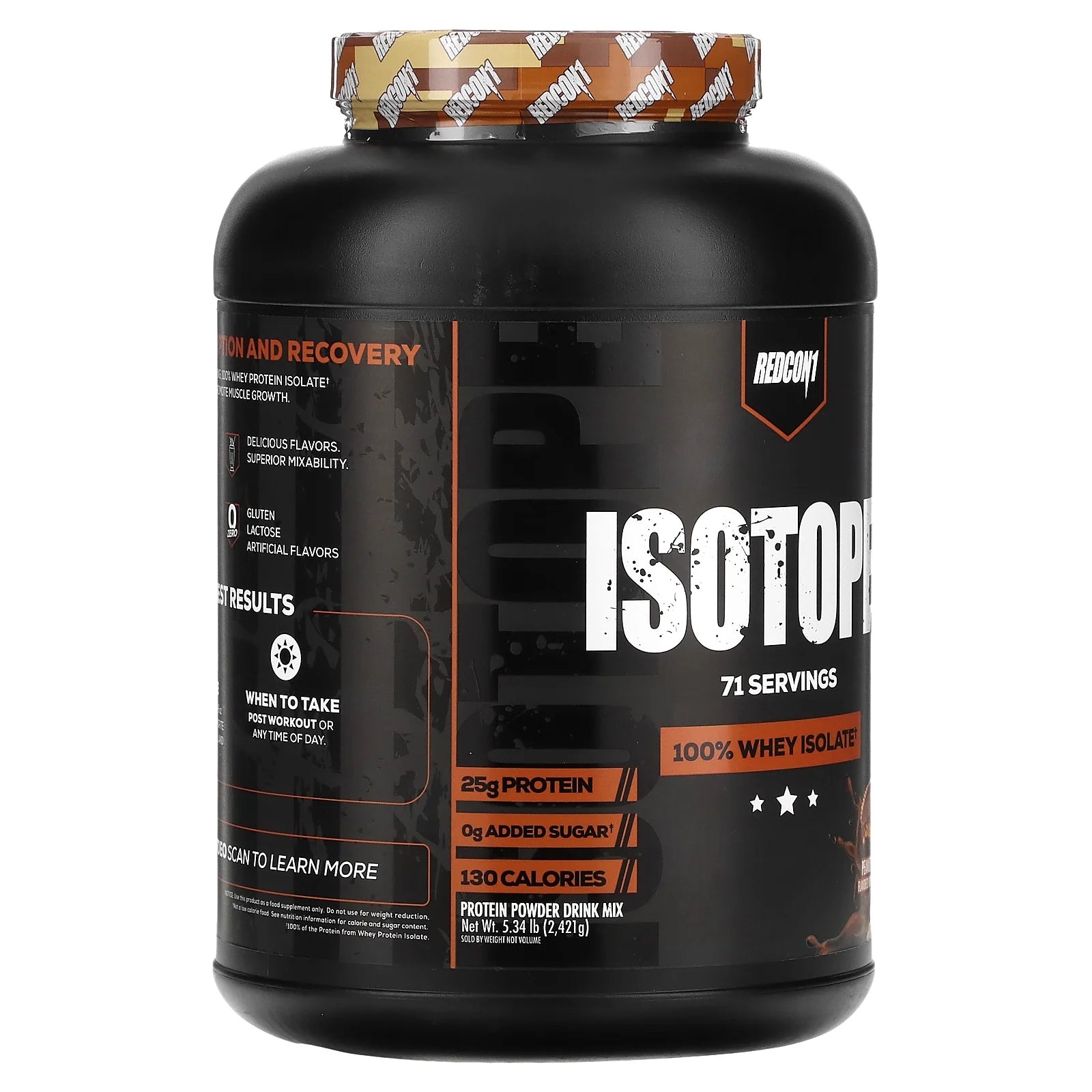 Isotope 100% Whey Protein Isolate Powder, Peanut Butter Chocolate, 5Lb