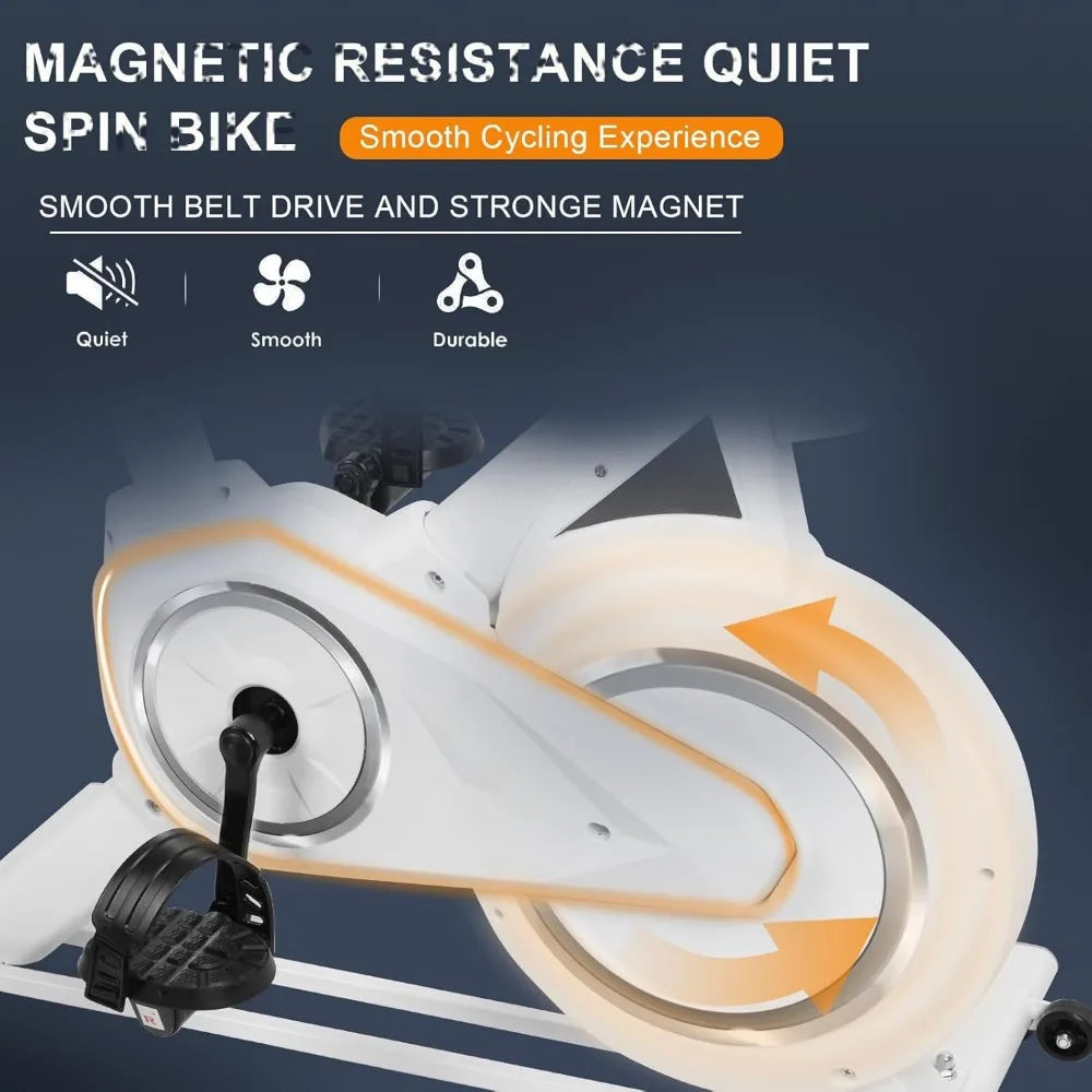 Exercise Bike, Stationary Exercise Bikes, Magnetic Resistance, Exercise Bike Indoor Cycling Bike, Upright Fitness Bike for Home