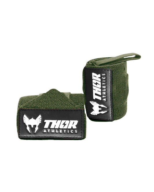 Army Green Wrist Wraps | 60cm | Thor Athletics