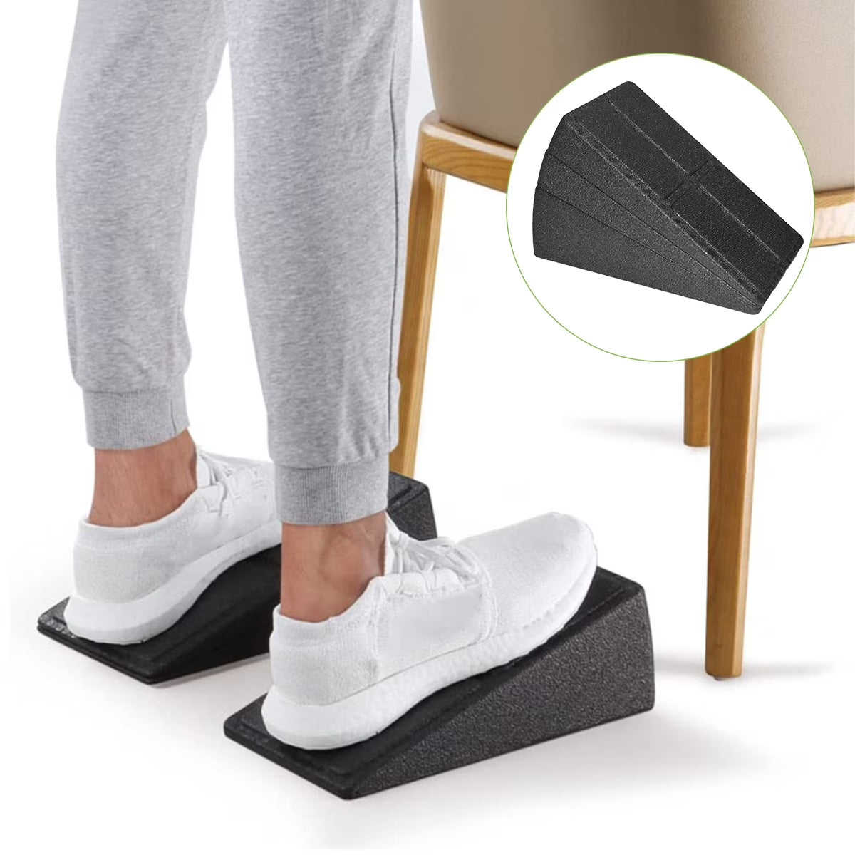 Squat Block 440LB Heavy Duty Sport Slant Board 8.5° 17° Non-Slip Squat Ramp Board Durable Physical Therapy Equipment for Exercises Squats Calf Stretching