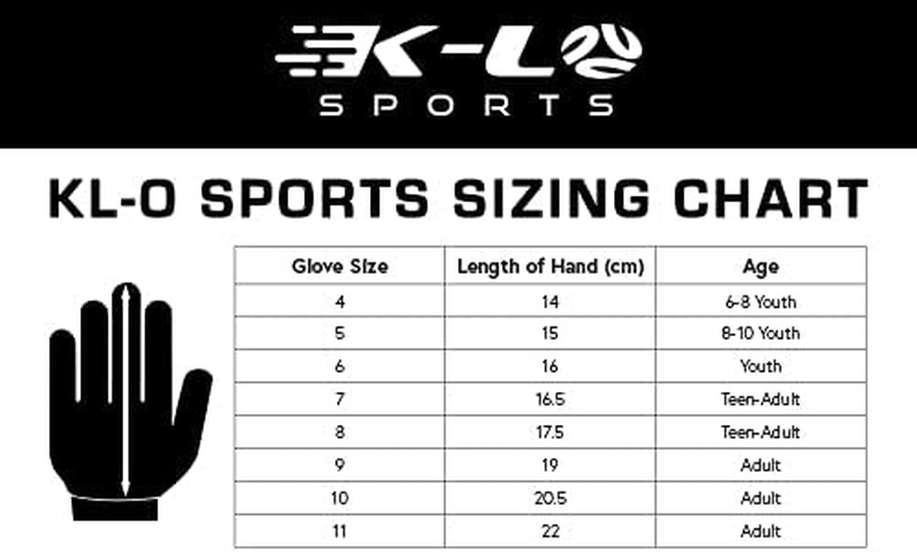 K-LO Goalkeeper Gloves: Savage Blackout Soccer Goalie Gloves - (Unisex, Youth, Kids & Adult) - Fingersaves for Protection | Strong Grip Palm | Sizes 4-11