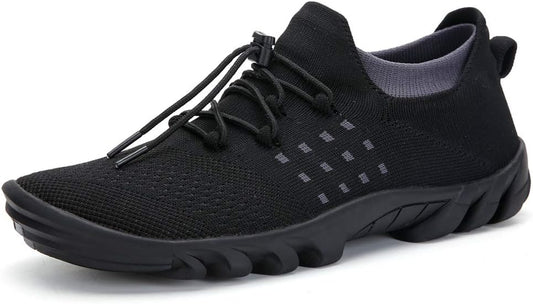 Mens Womens Walking Shoes Lightweight Breathable Slip-On Jogging Sock Sneakers Trail Runners