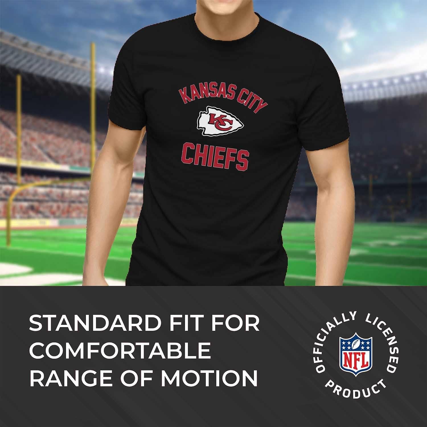 NFL Adult Gameday T-Shirt - Cotton Blend - Tagless - Semi-Fitted - Unleash Your Team Spirit during Game Day