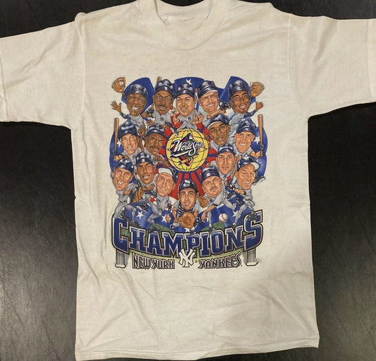 Vintage 90S 1998 New York Yankees World Series Champions T Shirt