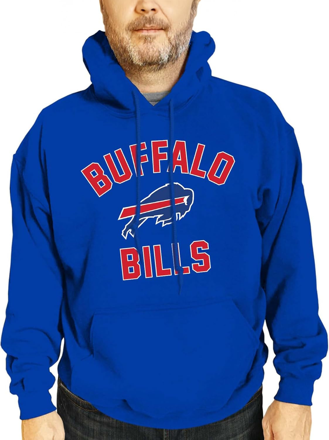 NFL Adult Gameday Hooded Sweatshirt - Poly Fleece Cotton Blend - Stay Warm and Represent Your Team in Style