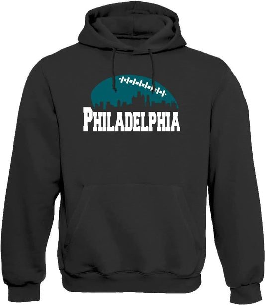 City Skyline Men'S Hoodie for Football Fans
