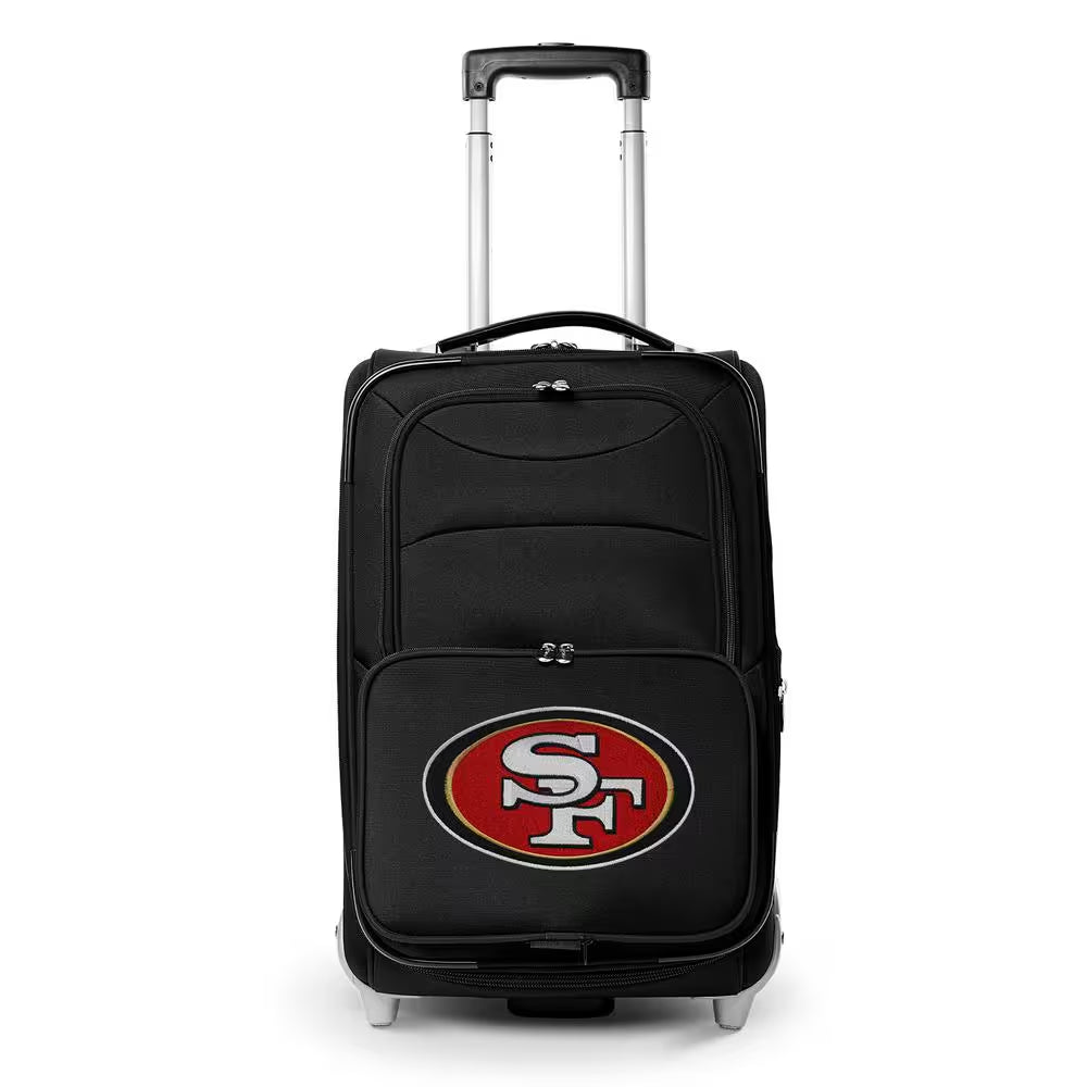 NFL San Francisco 49Ers 21 In. Black Carry-On Rolling Softside Suitcase