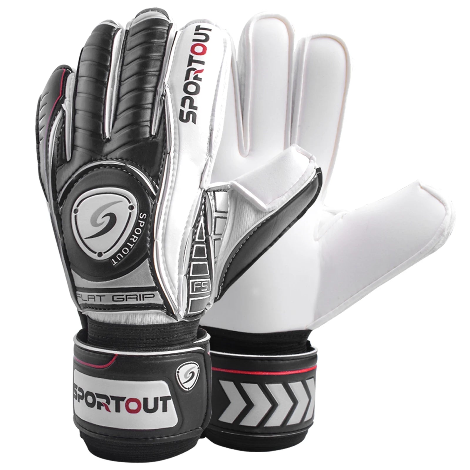 Goalie Gloves, Goalkeeper Gloves with Fingersave, Soccer Gloves, Breathable Soccer Goalie Gloves, 4Mm Latex, for Kids