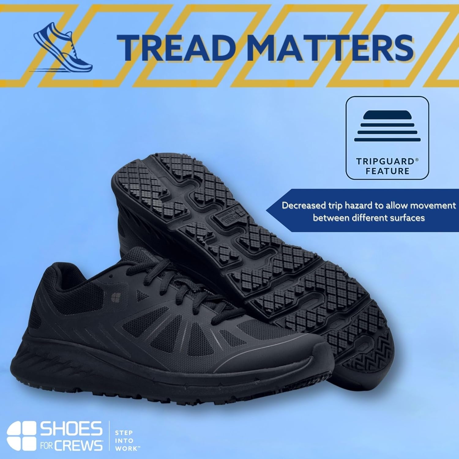 Men'S Slip-Resistant Work Sneakers - Comfortable, Non-Slip Work Shoes for Men in Food Service, Hospitality, Healthcare & More - Endurance II