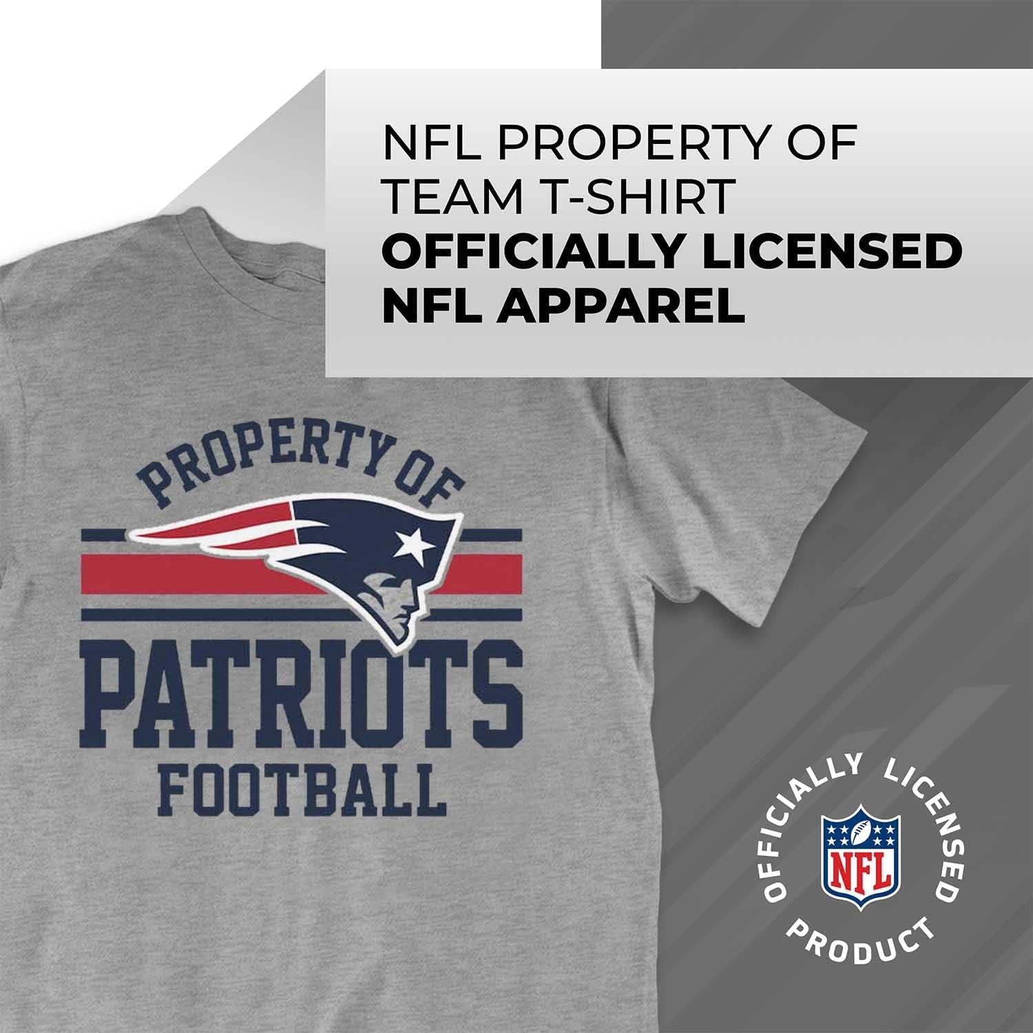 NFL Adult Property of T-Shirt - Cotton & Polyester - Show Your Team Pride with Ultimate Comfort and Quality
