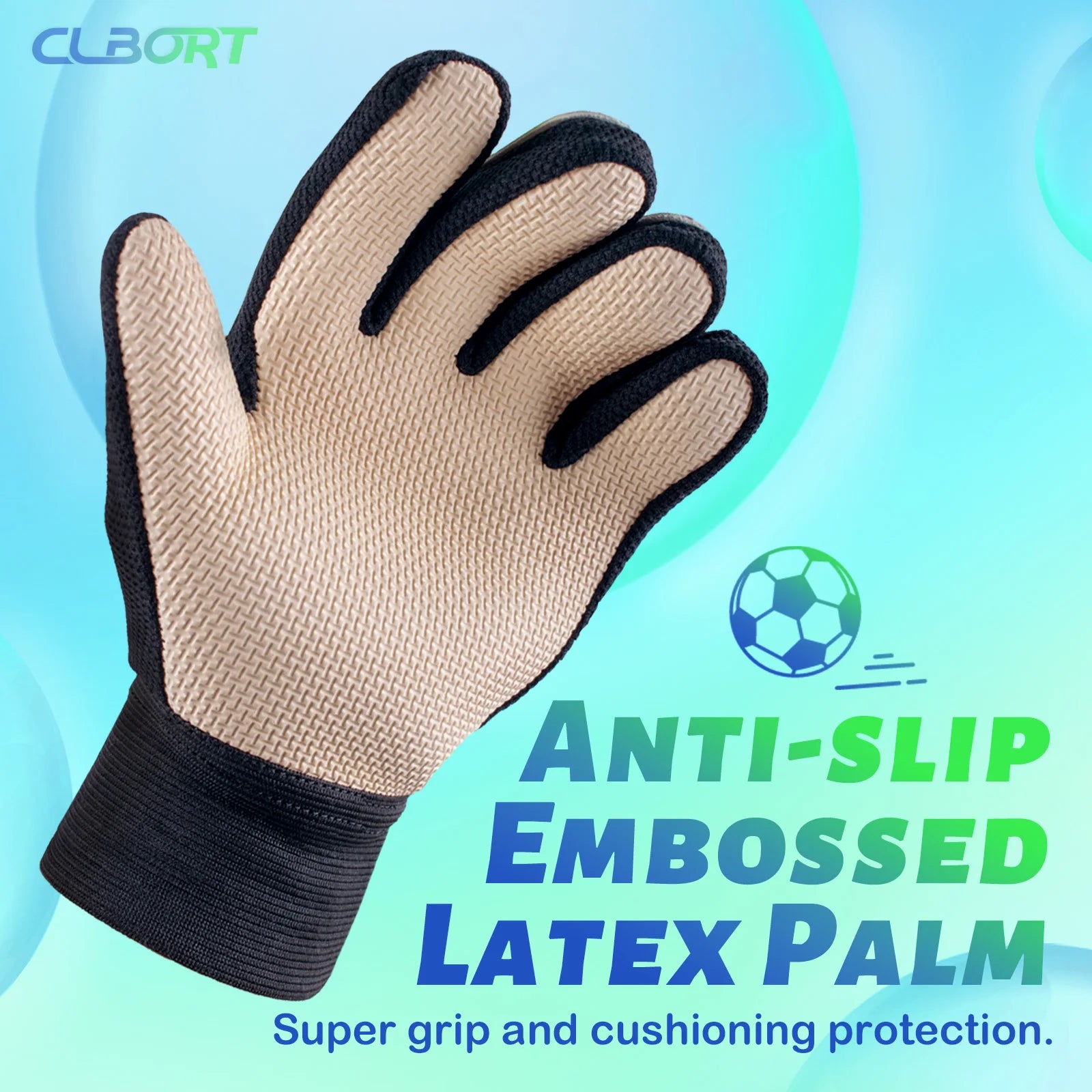 Soccer Goalkeeper Gloves, Graffiti Style Goalkeeper Gloves with Strong Grip, Non-Slip Soccer Gloves