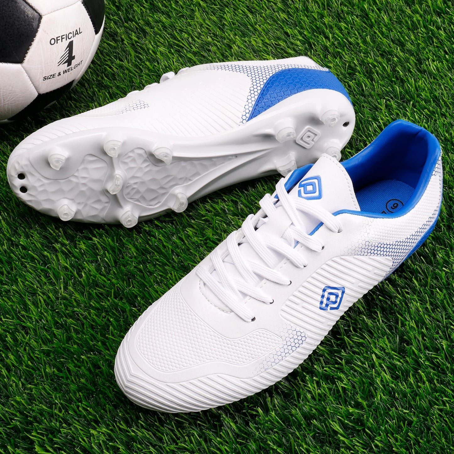 Men'S Soccer Cleats Outdoor Athletic Shoes Firm Ground Soccer Cleats