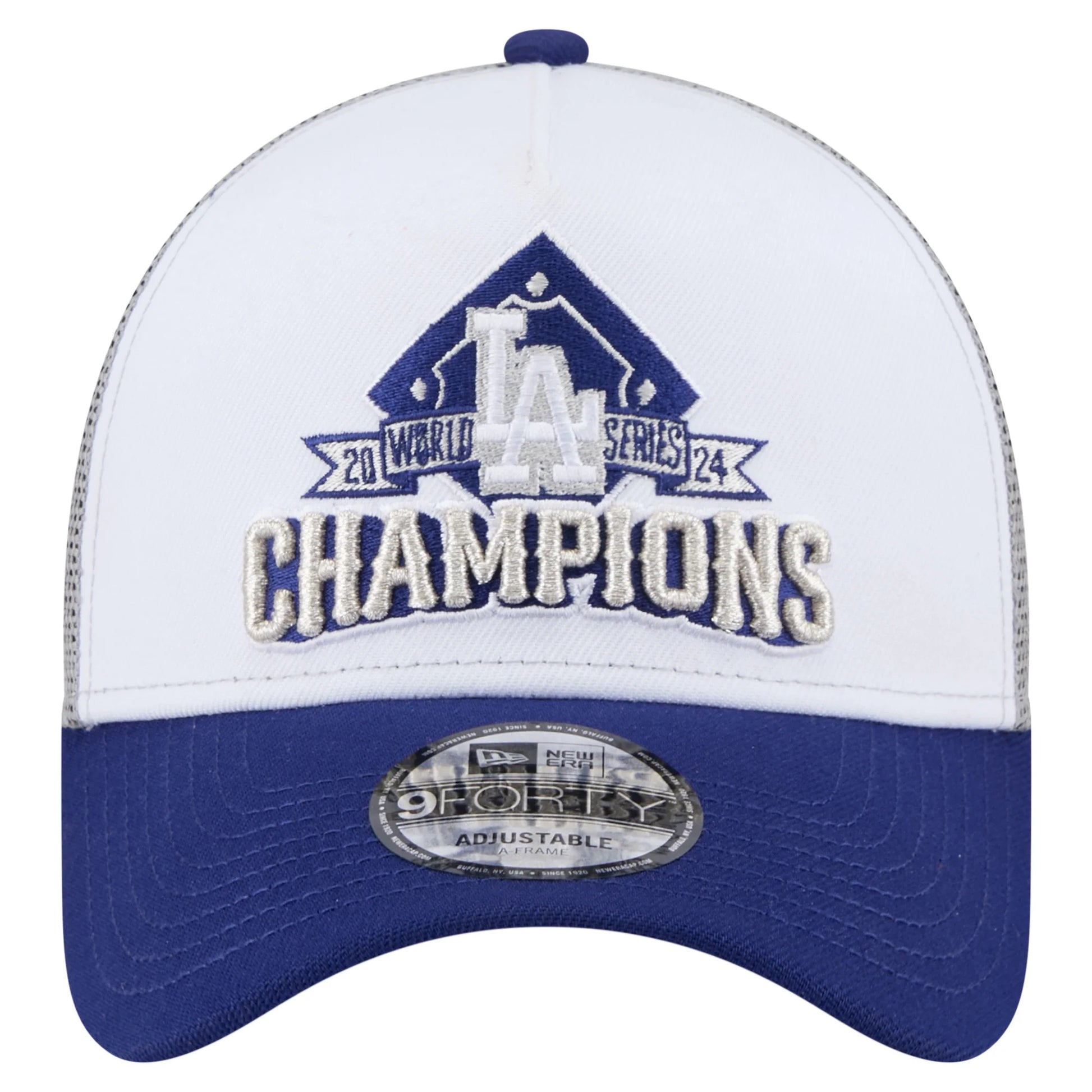 Men'S  White Los Angeles Dodgers 2024 World Series Champions 9FORTY Adjustable Hat