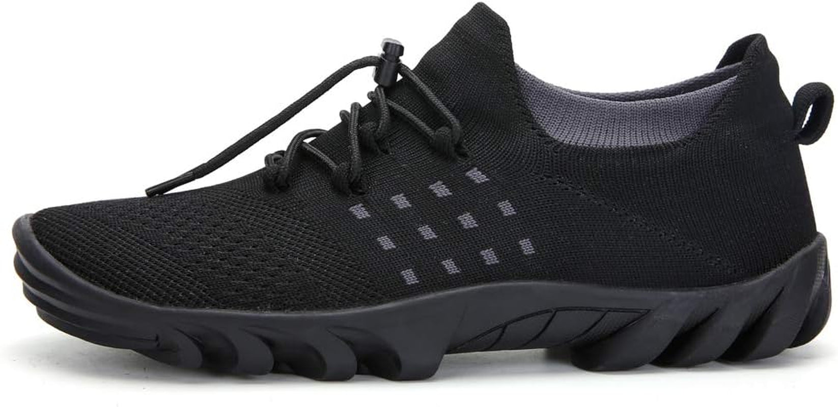 Mens Womens Walking Shoes Lightweight Breathable Slip-On Jogging Sock Sneakers Trail Runners