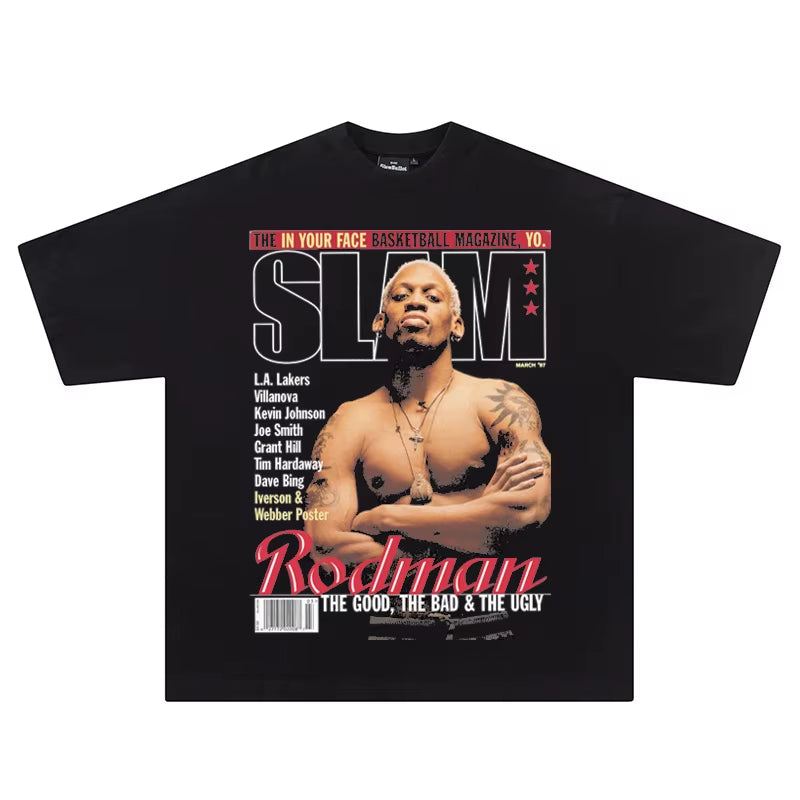 2026 Kobe Bryant Portrait NBA Lakers Star Black Mamba Basketball Summer Short-Sleeved T-Shirt Men Women Jerseys Loose Jerseys