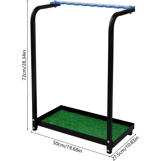 Golf Club Display Rack, Metal Golf Putter Storage Organizer Floor Stand Storage Box Landing Rack Equipment