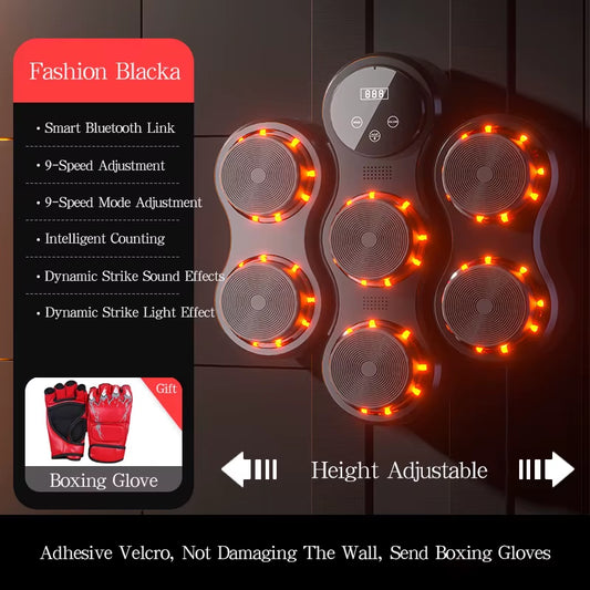 Smart Bluetooth Music Boxing Machine USB Charging Fighting Fitness Home Boxing Wall Target Boxing Trainer Boxing Accessories